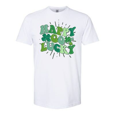 Cute Retro St Patrick's Day Happy Go Lucky Softstyle® CVC T-Shirt