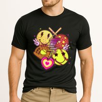 Cute Retro Softball Baseball Smiley Emoji Cooling Performance Crew T-Shirt