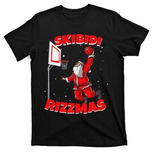 Christmas Rizz Santa Claus Basketball T-Shirt