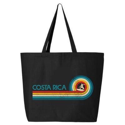 Costa Rica Surf Vintage Beach Surfer Surfing Gift Great Gift 25L Jumbo Tote
