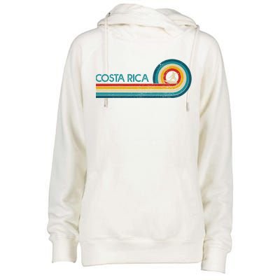 Costa Rica Surf Vintage Beach Surfer Surfing Gift Great Gift Womens Funnel Neck Pullover Hood