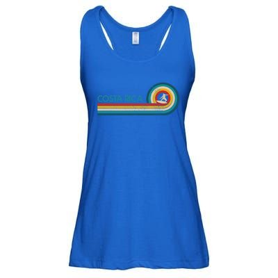 Costa Rica Surf Vintage Beach Surfer Surfing Gift Great Gift Ladies Essential Flowy Tank