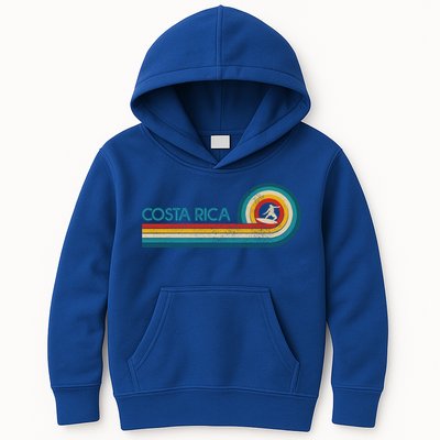Costa Rica Surf Vintage Beach Surfer Surfing Gift Great Gift Kids Hoodie