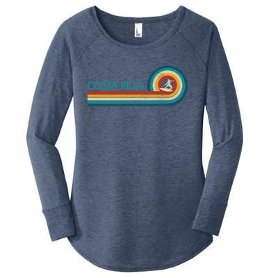 Costa Rica Surf Vintage Beach Surfer Surfing Gift Great Gift Women's Perfect Tri Tunic Long Sleeve Shirt