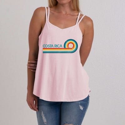 Costa Rica Surf Vintage Beach Surfer Surfing Gift Great Gift Women's Strappy Tank