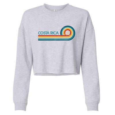 Costa Rica Surf Vintage Beach Surfer Surfing Gift Great Gift Cropped Pullover Crew