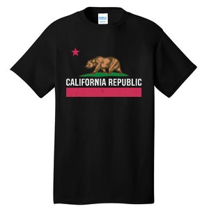 California Republic State Flag Funny Tall T-Shirt