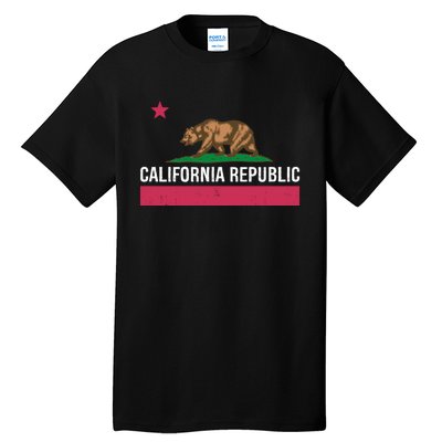 California Republic State Flag Funny Tall T-Shirt