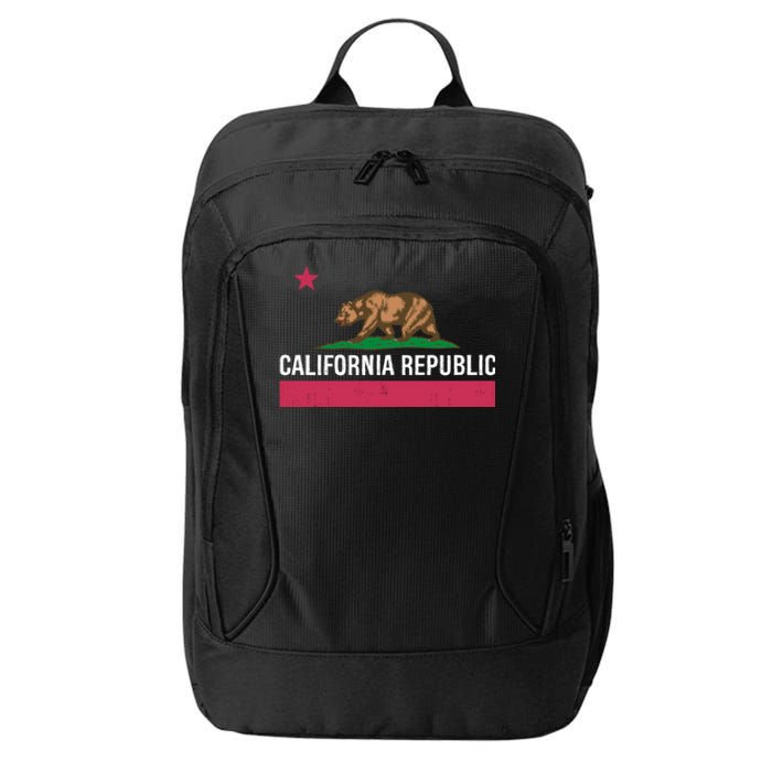 California Republic State Flag Funny City Backpack