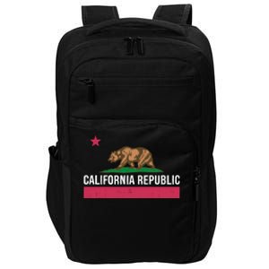 California Republic State Flag Funny Impact Tech Backpack