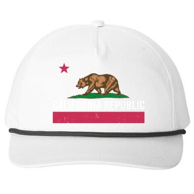 California Republic State Flag Funny Snapback Five-Panel Rope Hat