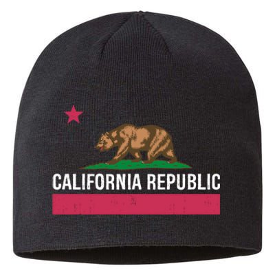 California Republic State Flag Funny Sustainable Beanie