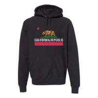 California Republic State Flag Funny Premium Hoodie