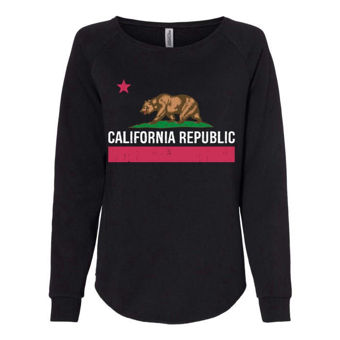 California Republic State Flag Funny Womens California Wash Sweatshirt