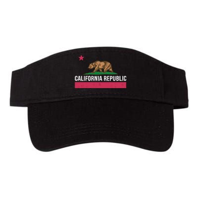 California Republic State Flag Funny Valucap Bio-Washed Visor