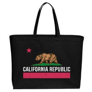 California Republic State Flag Funny Cotton Canvas Jumbo Tote