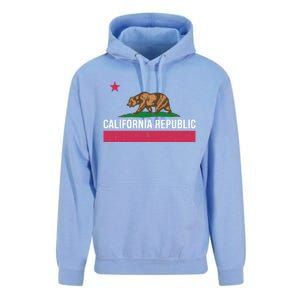 California Republic State Flag Funny Unisex Surf Hoodie