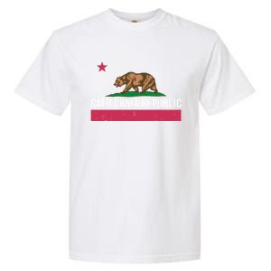 California Republic State Flag Funny Garment-Dyed Heavyweight T-Shirt