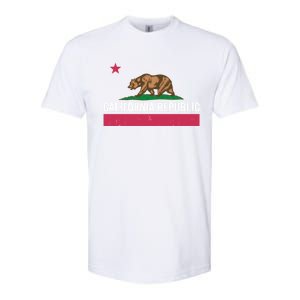 California Republic State Flag Funny Softstyle CVC T-Shirt