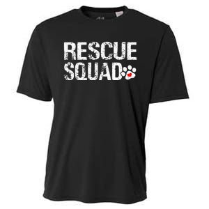 Cute Rescue Squad Distressed Animals Dog Cat Paw Heart Cooling Performance Crew T-Shirt