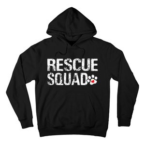 Cute Rescue Squad Distressed Animals Dog Cat Paw Heart Hoodie