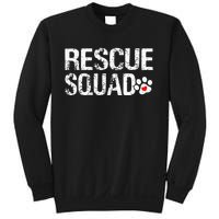 Cute Rescue Squad Distressed Animals Dog Cat Paw Heart Sweatshirt