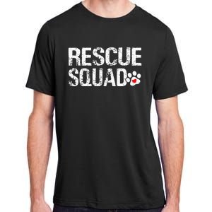 Cute Rescue Squad Distressed Animals Dog Cat Paw Heart Adult ChromaSoft Performance T-Shirt