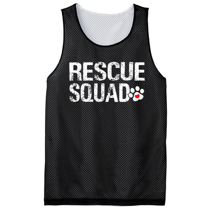 Cute Rescue Squad Distressed Animals Dog Cat Paw Heart Mesh Reversible Basketball Jersey Tank