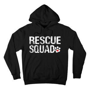 Cute Rescue Squad Distressed Animals Dog Cat Paw Heart Tall Hoodie