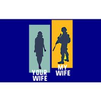 Cool Retro Soldier Military And Army Your Wife My Wife Gift Bumper Sticker