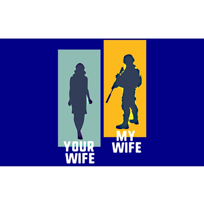 Cool Retro Soldier Military And Army Your Wife My Wife Gift Bumper Sticker