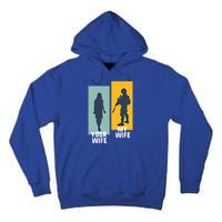 Cool Retro Soldier Military And Army Your Wife My Wife Gift Tall Hoodie