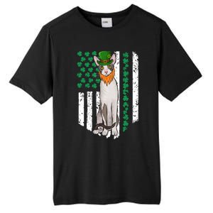 Cornish Rex St Patricks Day Irish American Flag Gift Tall Fusion ChromaSoft Performance T-Shirt