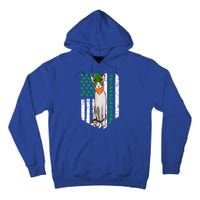 Cornish Rex St Patricks Day Irish American Flag Gift Tall Hoodie