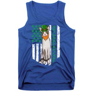 Cornish Rex St Patricks Day Irish American Flag Gift Tank Top