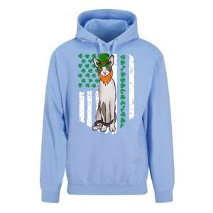 Cornish Rex St Patricks Day Irish American Flag Gift Unisex Surf Hoodie