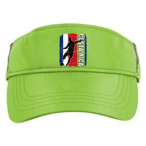 Costa Rican Soccer Team Costa Rica Flag Jersey Football Fans Adult Drive Performance Visor