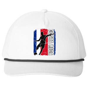 Costa Rican Soccer Team Costa Rica Flag Jersey Football Fans Snapback Five-Panel Rope Hat