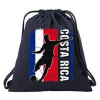 Costa Rican Soccer Team Costa Rica Flag Jersey Football Fans Drawstring Bag