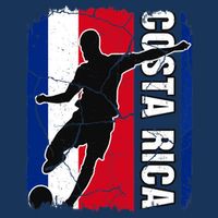 Costa Rican Soccer Team Costa Rica Flag Jersey Football Fans Drawstring Bag