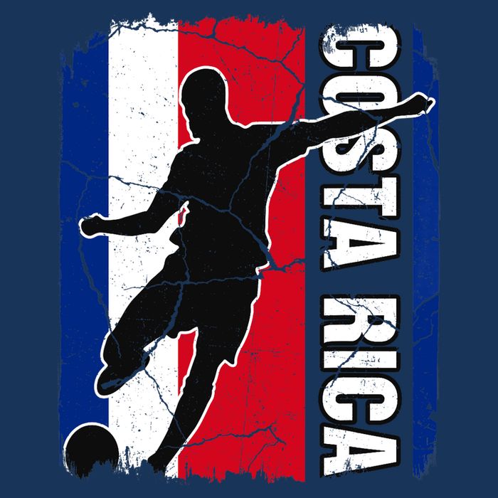 Costa Rican Soccer Team Costa Rica Flag Jersey Football Fans Drawstring Bag