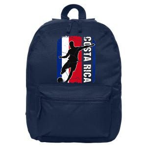 Costa Rican Soccer Team Costa Rica Flag Jersey Football Fans 16 in Basic Backpack