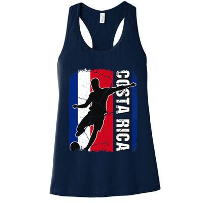 Costa Rican Soccer Team Costa Rica Flag Jersey Football Fans Womens Tank Top