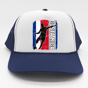 Costa Rican Soccer Team Costa Rica Flag Jersey Football Fans Trucker Hat