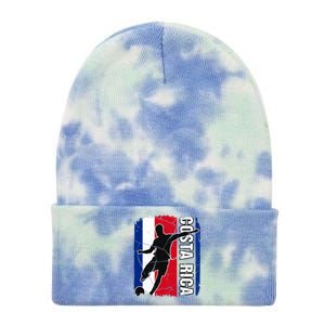 Costa Rican Soccer Team Costa Rica Flag Jersey Football Fans Tie Dye 12in Knit Beanie