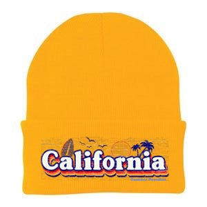 California Retro Summer Paradise Knit Cap Winter Beanie