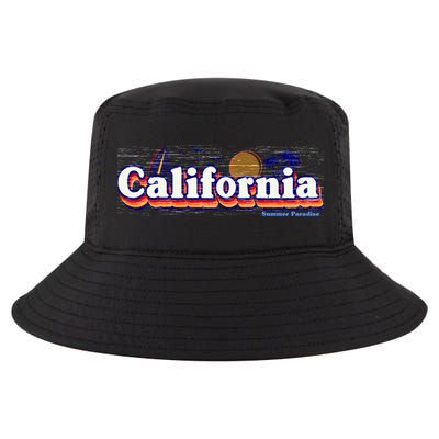 California Retro Summer Paradise Cool Comfort Performance Bucket Hat