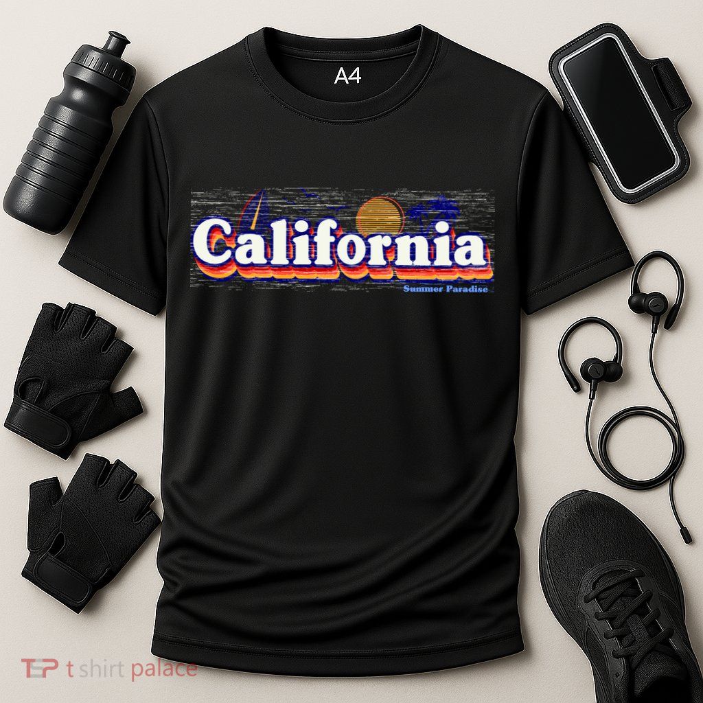 California Retro Summer Paradise Performance Shirt