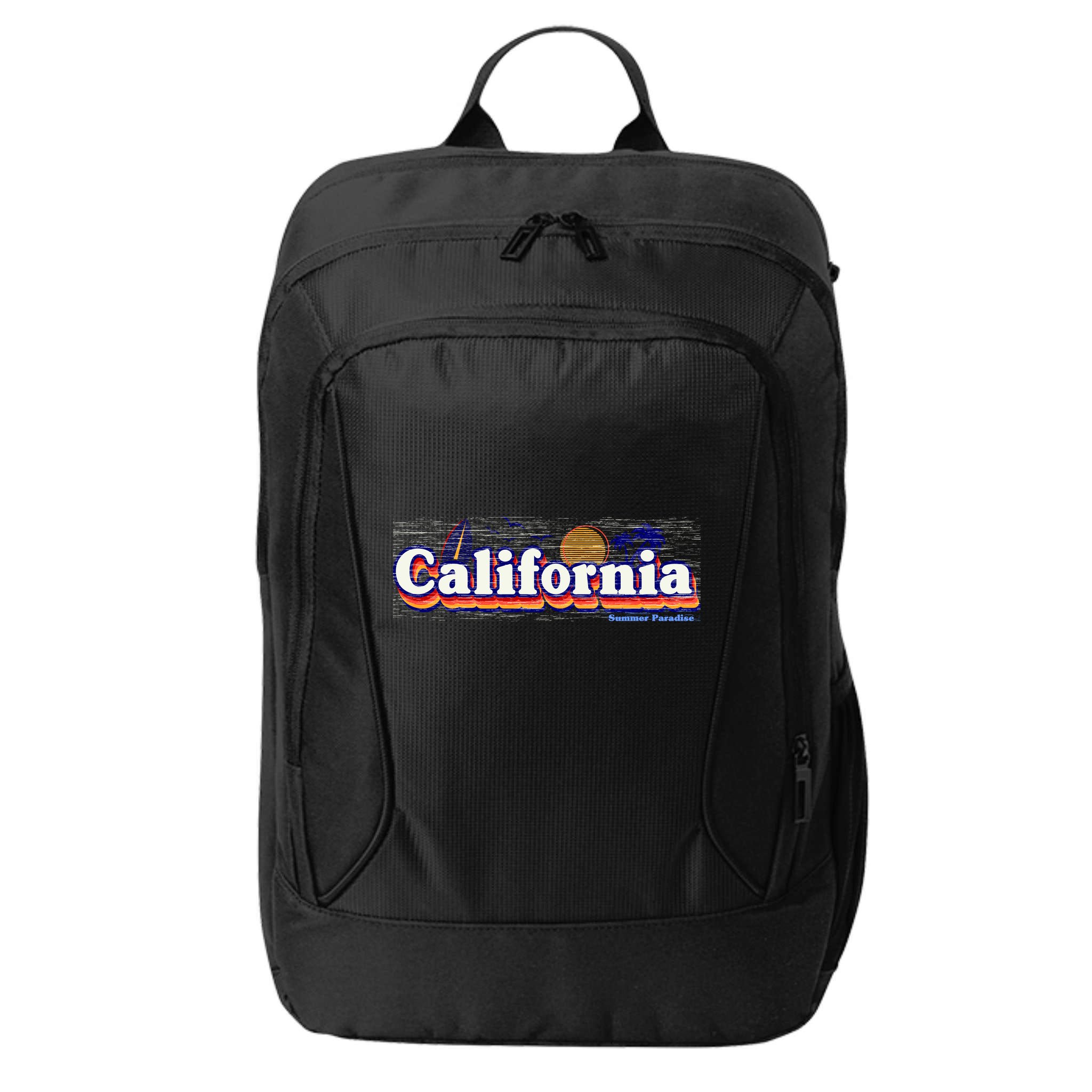 California Retro Summer Paradise City Backpack