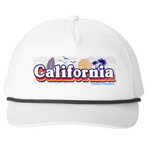 California Retro Summer Paradise Snapback Five-Panel Rope Hat